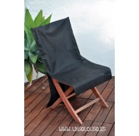 FUNDA DE SILLA NEGRA