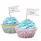 Toppers de papel Chevron