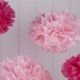 SET DE POMPONES ROSAS
