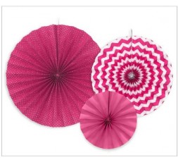 SET DE ROSETAS FUCSIA