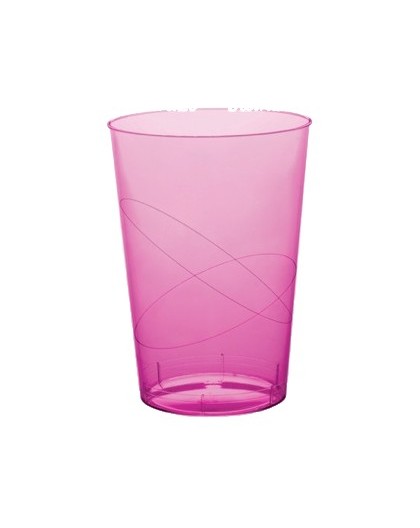 VASOS PLASTICO FUCSIA