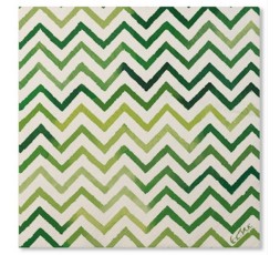 SERVILLETAS CHEVRON VERDE