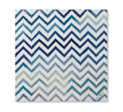 SERVILLETAS CHEVRON AZUL