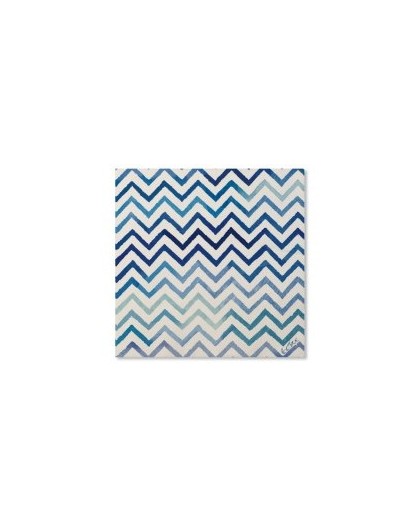 SERVILLETAS CHEVRON AZUL