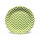 8 Platos Chevron Verde