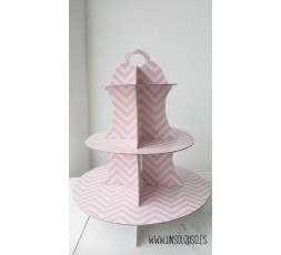 SOPORTE DE CUPCAKES CHEVRON