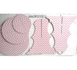 SOPORTE DE CUPCAKES CHEVRON