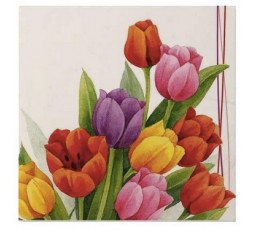 Servilletas Tulipanes colores