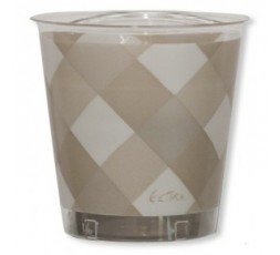 VASOS VICHY BEIGE