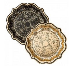 12 Platos de papel Oriente