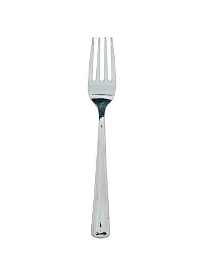 10 Tenedores de plastico plata