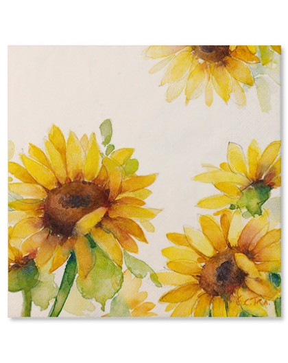 Servilletas papel Girasoles