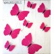 Set de 12 mariposas adhesivas