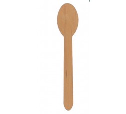 10 Mini cucharas desechables madera