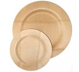 8 Platos Bamboo Veneer