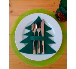 4 Portacubiertos de Navidad