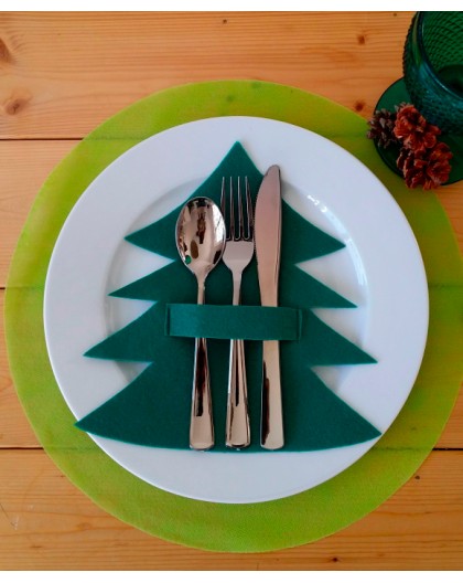 4 Portacubiertos de Navidad