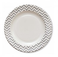Platos Chevron Plata