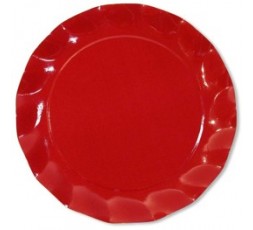 PLATOS DE CARTON ROJOS
