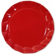 PLATOS DE CARTON ROJOS