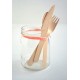 10 Cuchillos desechables madera
