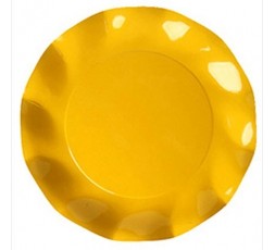PLATOS DE CARTON AMARILLOS